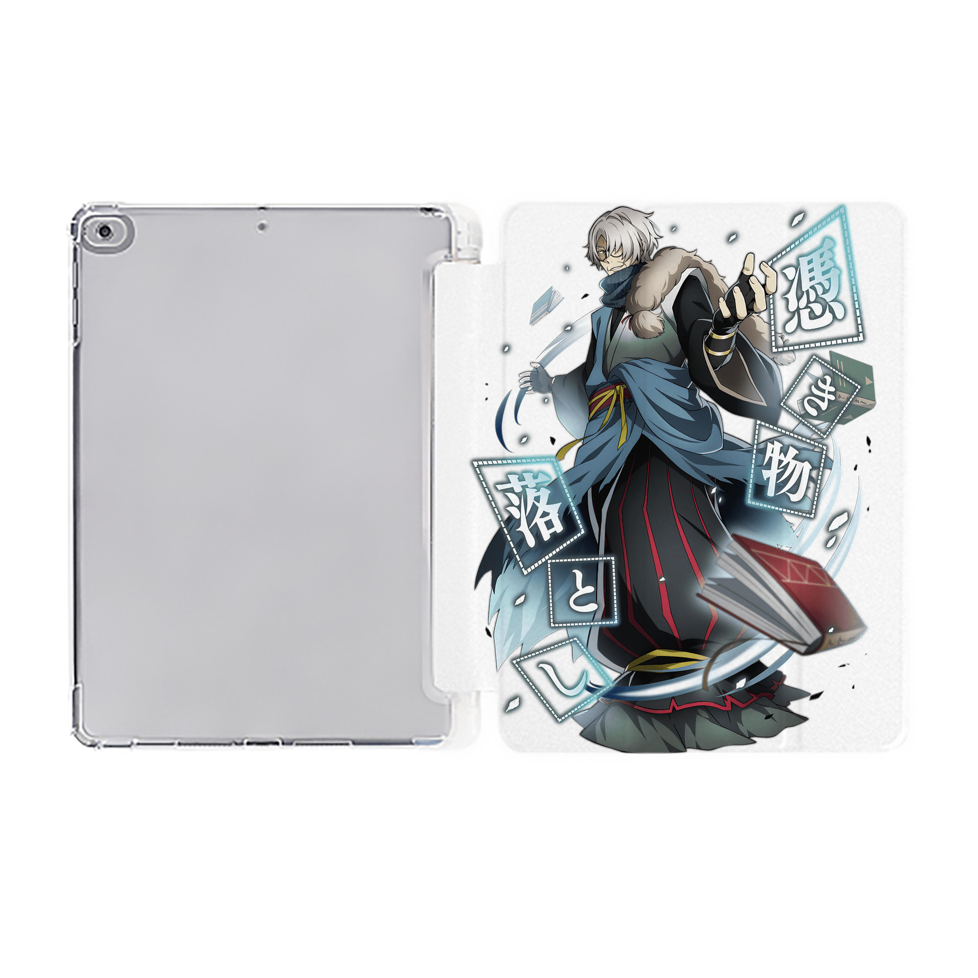 （画像用） 文豪ストレイドッグス Bungo Stray Dogs IPad ケース ペン収納付き 三つ折りスタンド PUレザー×シリコン 対応機種9.5/10.5/10.9インチ